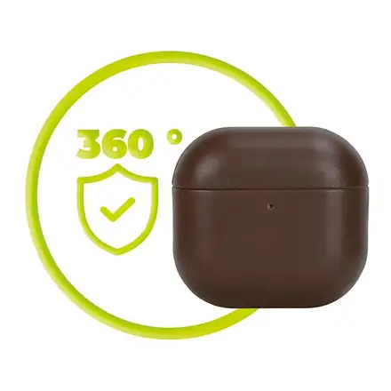 Mobile Origin puzdro Leather case pre Airpods 4/5 - Brown