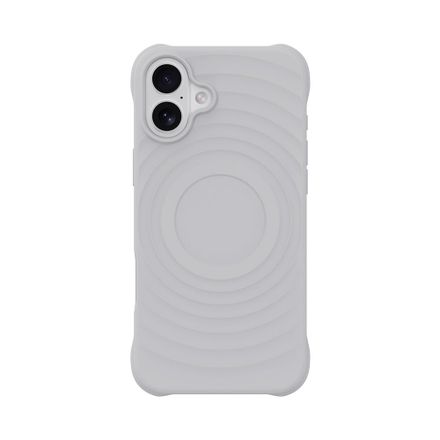 Devia kryt Ripple Magnetic Shockproof TPU Case pre iPhone 16 - White