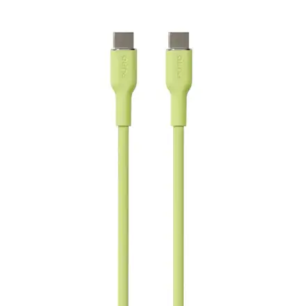 Puro kábel Soft Silicone Cable USB-C to USB-C 1.5m - Light Green