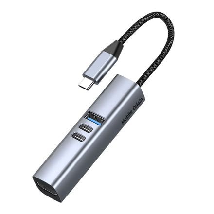 Mobile Origin USB-C Hub 7-in-1 MultiHub - Gray