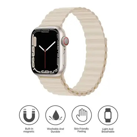 Devia remienok Deluxe Series Sport3 Silicone Magnet Band 44/45/46mm - Starlight