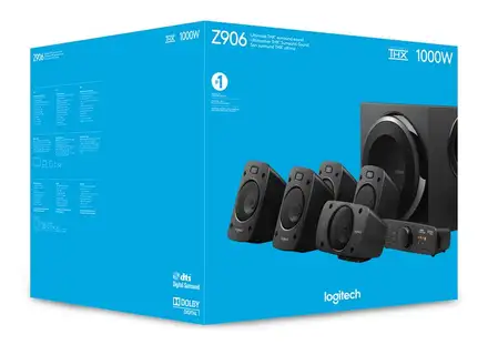 Logitech Z906 - 5.1 Surround Sound Speakers, THX, Dolby Digital, DTS