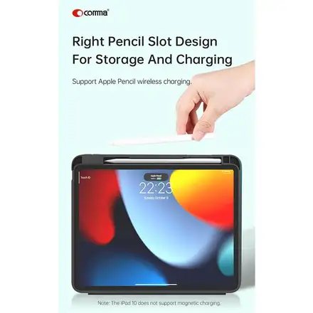 Comma puzdro Lingos Case with Pencil Slot pre iPad 10-11 Gen 2022/2025 - Sky Fish