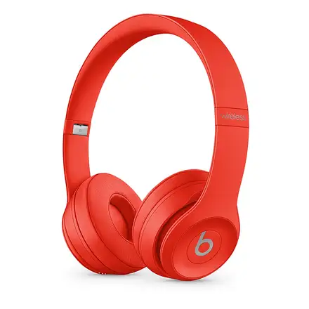 Beats Solo3 Wireless On-Ear Headphones - Icon Collection –Red