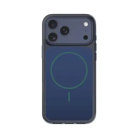 Comma kryt Crystal Shield Magnetic Case pre iPhone 17 Pro - Translucent Blue