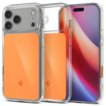 Spigen kryt Ultra Hybrid T Magsafe pre iPhone 17 Pro - Glossy Orange
