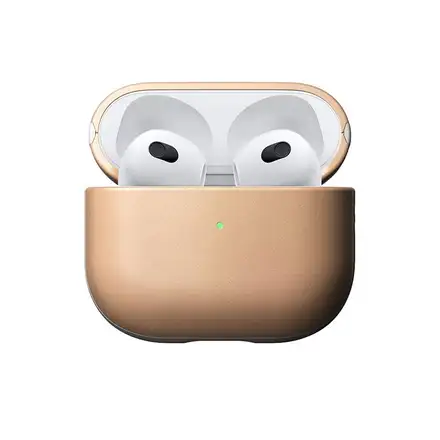 Nomad puzdro Modern Leather Case pre Apple Airpods 3 - Natural Leather