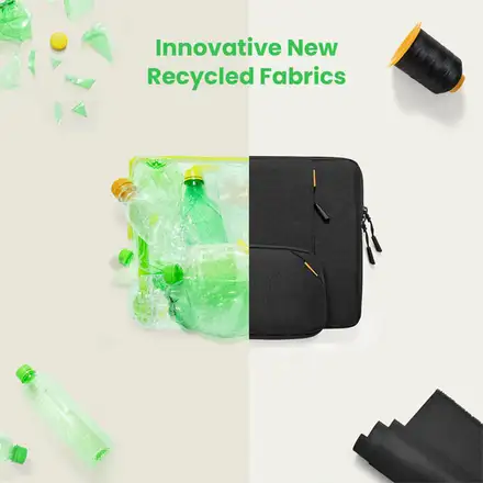 Tomtoc puzdro Recycled Sleeve with Pouch pre Macbook Pro 14" M1/M2/M3/M4 - Black