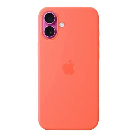 iPhone 16 Plus Silicone Case with MagSafe - Tangerine