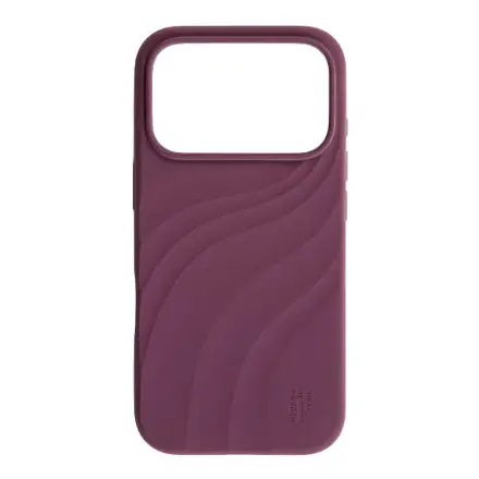 iDeal Fashion Soft Swirl Silicone Case MagSafe iPhone 17 Pro Max / 18 Pro Max Velvet Plum