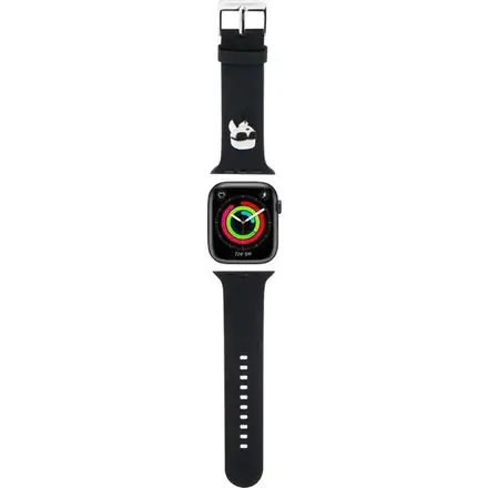 Karl Lagerfeld Karl and Choupette Head NFT Remienok pre Apple Watch 42/44/45/46/49 čierny