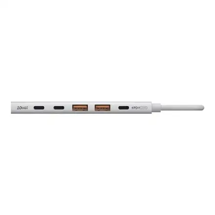 Adam Elements USB-C Hub DE06 6-in-1 - Silver