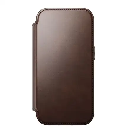 Nomad puzdro Modern Leather Folio Magsafe Horween pre iPhone 17 Pro - Rustic Brown