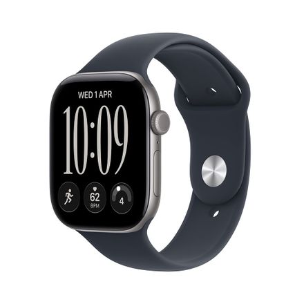 Apple Watch Series 12 GPS 42mm Space Grey Aluminium Case with Navy Blue Sport Band - S/M
