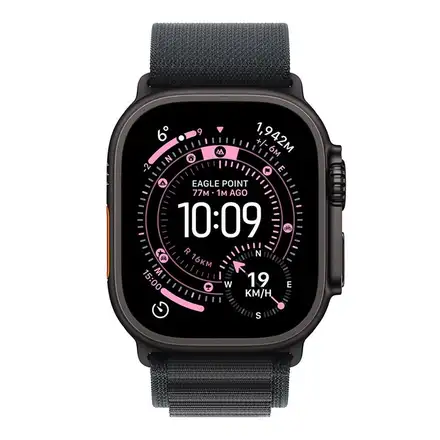 Apple Watch Ultra 3 GPS + Cellular 49mm Čierny titán s čiernym alpským ťahom - S