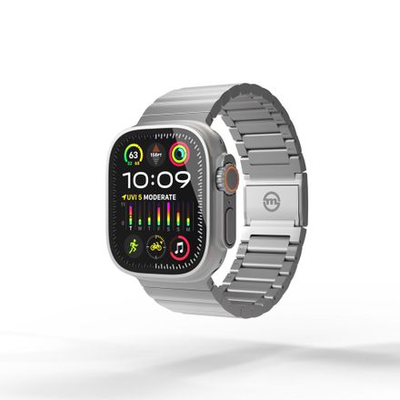Mobile Origin remienok Titanium Band pre Apple Watch Ultra - Natural Titanium