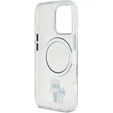 Karl Lagerfeld IML Karl and Choupette MagSafe kryt iPhone 16 Pro priehľadný