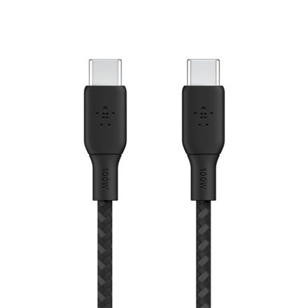 Belkin kábel Boost Charge Double-Braided USB-C to USB-C 100W 2m - Black