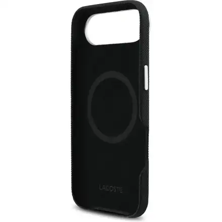 Lacoste Iconic Petit Pique Metal Logo MagSafe kryt iPhone Air čierny