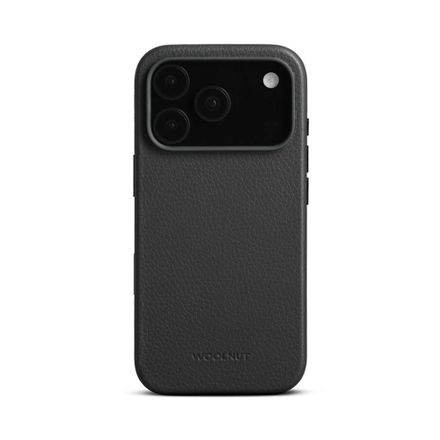 Woolnut Leather Case for iPhone 17 - Black