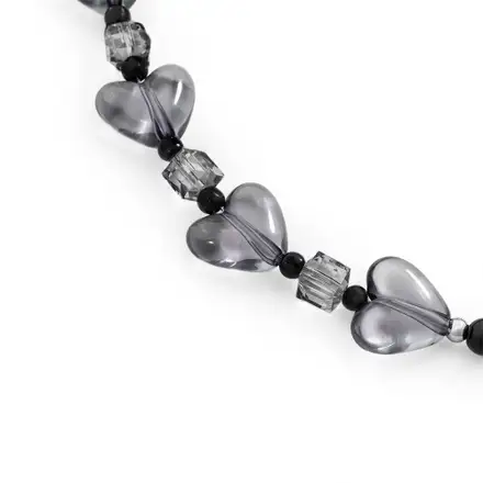 SwitchEasy Beaded Wrist Strap + Strap Card - Midnight Heart