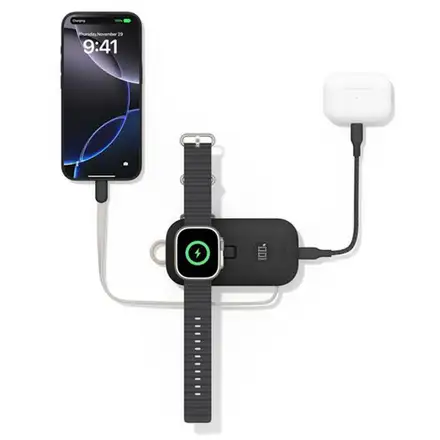 Belkin Boost Charge Pro Powerbank 10K with Apple Watch Charger - Black