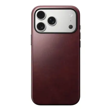 Nomad kryt Modern Leather Case MagSafe Horween pre iPhone 17 Pro Max - Burgundy Chromexcel