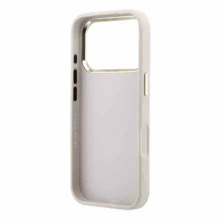 Guess PU 4G Resin Metal Logo kryt iPhone 18 Pro ružový