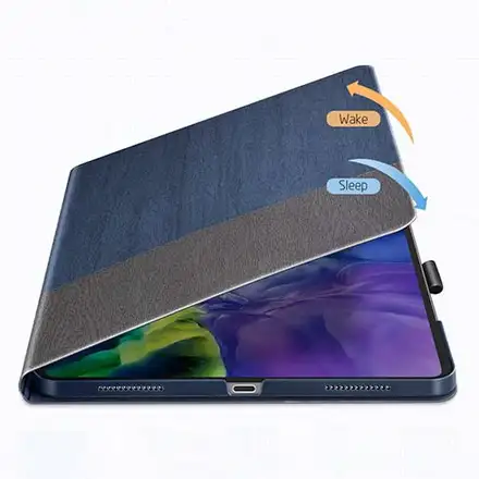 ESR puzdro Urban Premium Folio Pencil Case pre iPad Air 10.9" 2020/2022 - Blue Gray