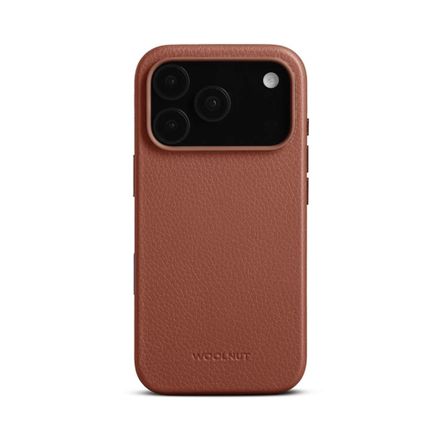 Woolnut Leather Case for iPhone 17 Pro - Cognac