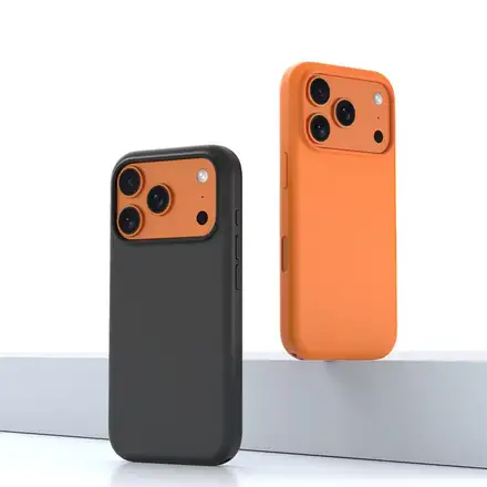 Devia kryt Nature Series Silicone Magnetic Case pre iPhone 17 Pro - Black