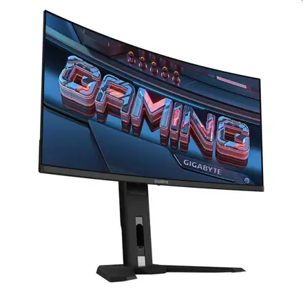 GIGABYTE MO34WQC2 GAMING Monitor 34" WQHD 3440x1440, OLED 1800R, 240Hz, 2xHDMI, DP, USB-C PD, USB HUB, Speakers