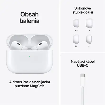 AirPods Pro (2. generácie) s MagSafe puzdrom (USB-C) *Renovovaný*