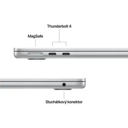 MacBook Air 13" Apple M5 10C CPU 8C GPU 16GB 512GB Strieborný INT English