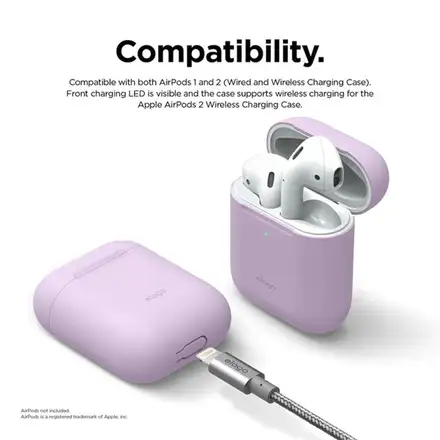 Elago Skinny Case pre Airpods 1 & 2 - Dark Gray