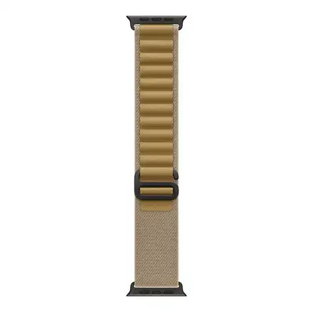 Apple Watch 49mm Tan Alpine Loop - Medium - Black Titanium Finish