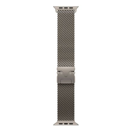 Apple Watch 49mm Natural Titanium Milanese Loop - Large