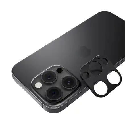 SwitchEasy LenShield Aluminum Lens Protector pre iPhone 16 Pro/16 Pro Max - Titanium Black