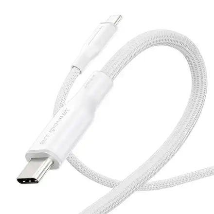 PanzerGlass kábel EMPOWER Racing USB-C to USB-C 2m 240W - White