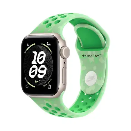 Apple Watch 40mm Green Spark Nike Sport Band - M/L