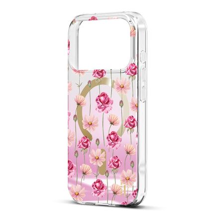 iDeal Fashion Mirror Case MagSafe iPhone 17 Pro Max / 18 Pro Max Rose Blush Floral