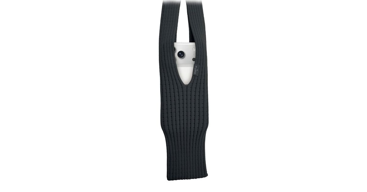 Puro Universal Crossbody Phone Pocket - Black