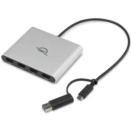 OWC USB-C Quad HDMI 4K Display Adapter - Silver