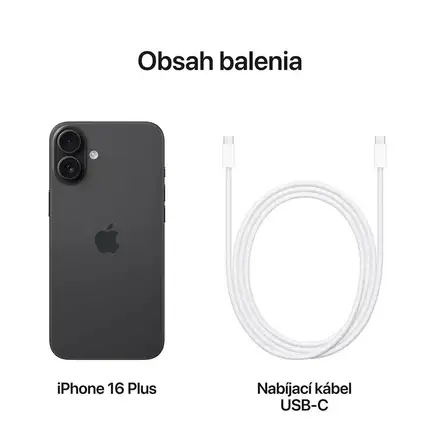 iPhone 16 Plus 256 GB čierna *Rozbalený*