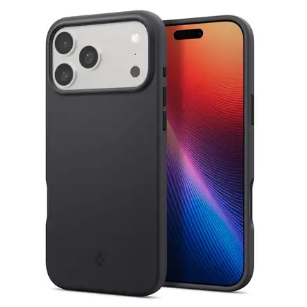 Spigen kryt Silicone Fit Magsafe pre iPhone 17 Pro - Black