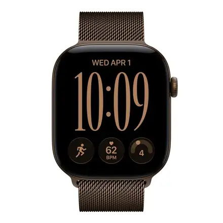 Apple Watch 46mm Dark Bronze Milanese Loop - S/M