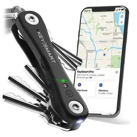 KeySmart iPro s Apple Find My - organizér kľúčov - čierny