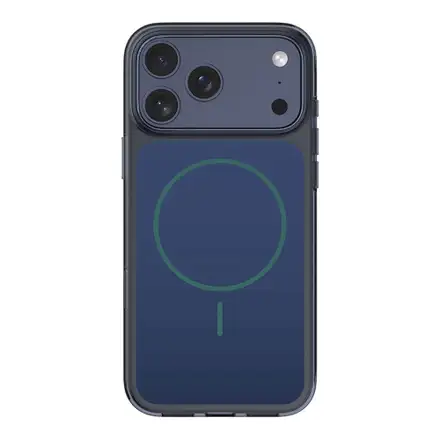 Comma kryt Crystal Shield Magnetic Case pre iPhone 17 Pro Max - Translucent Blue
