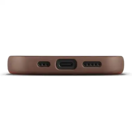 Woolnut Leather Case for iPhone 16 - Cognac