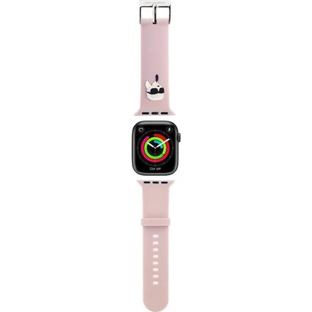 Karl Lagerfeld Karl Head NFT Remienok pre Apple Watch 42/44/45/46/49 ružový